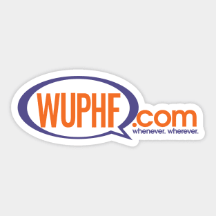 WUMPHF . COM Whenever. Wherever. Sticker